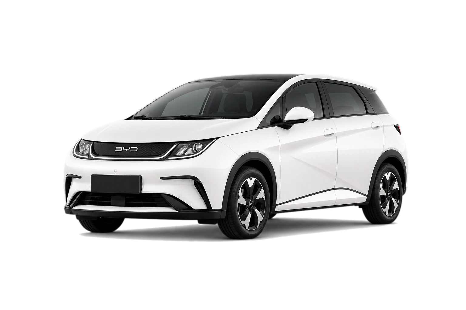 BYD Dolphin branco da locação convencional